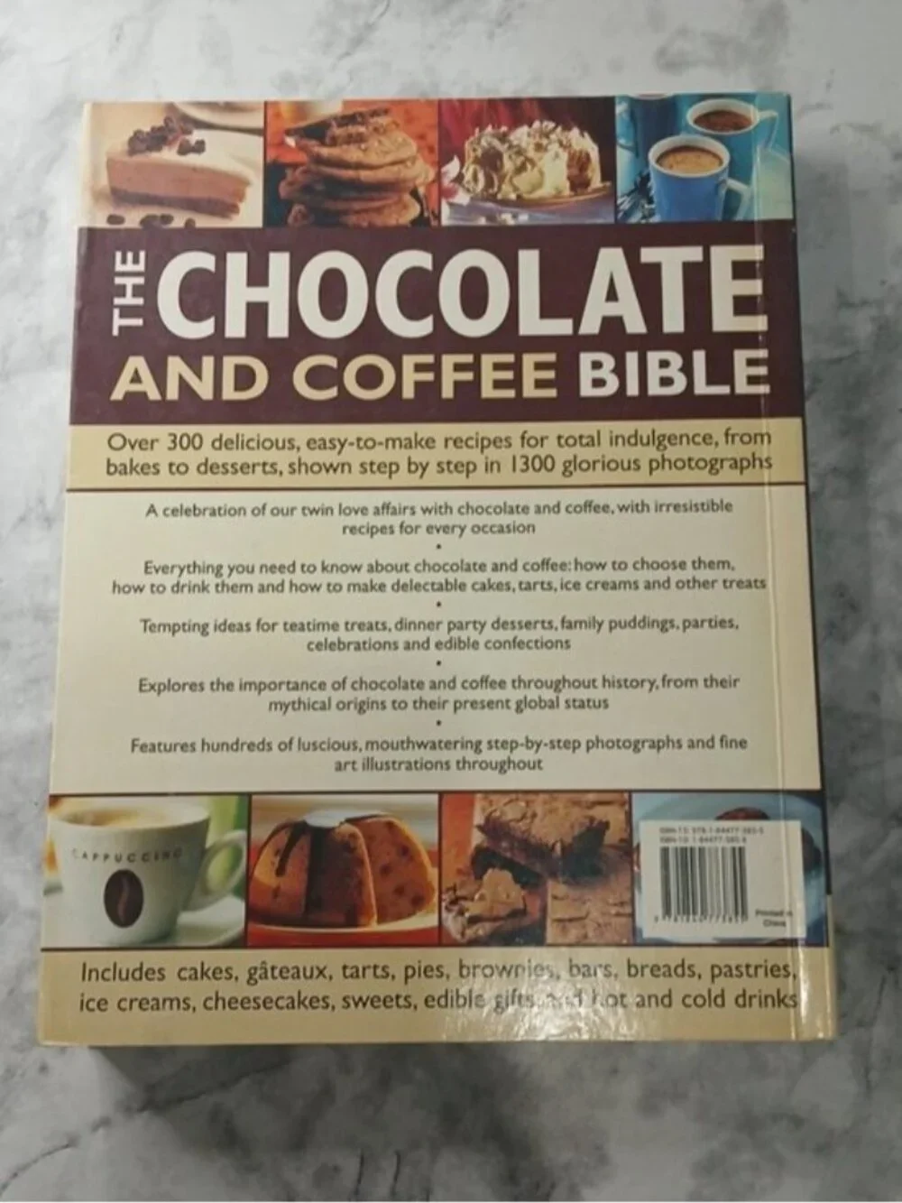 Chocolate and Coffee Bible Cookbook 300 Recipes Baking Dessert HC Illustrated